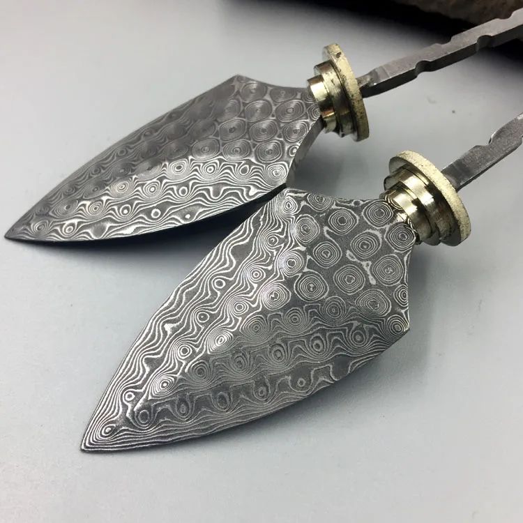 Damascus Steel Knife Puer Tea Knife Chinese Handmade DIY Solid Wood Tea Ceremony Accessories