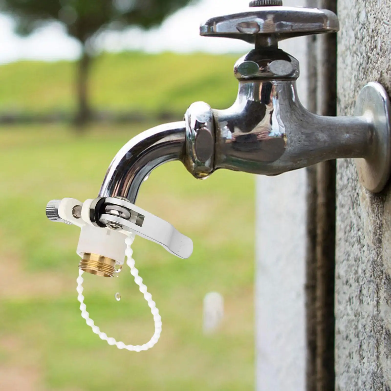 Rubinetto per serbatoio piovana, adattatore per serbatoio dell'acqua piovana, adattatore per serbatoio dell'acqua piovana, adattatore per rubinetto con chiusura in plastica