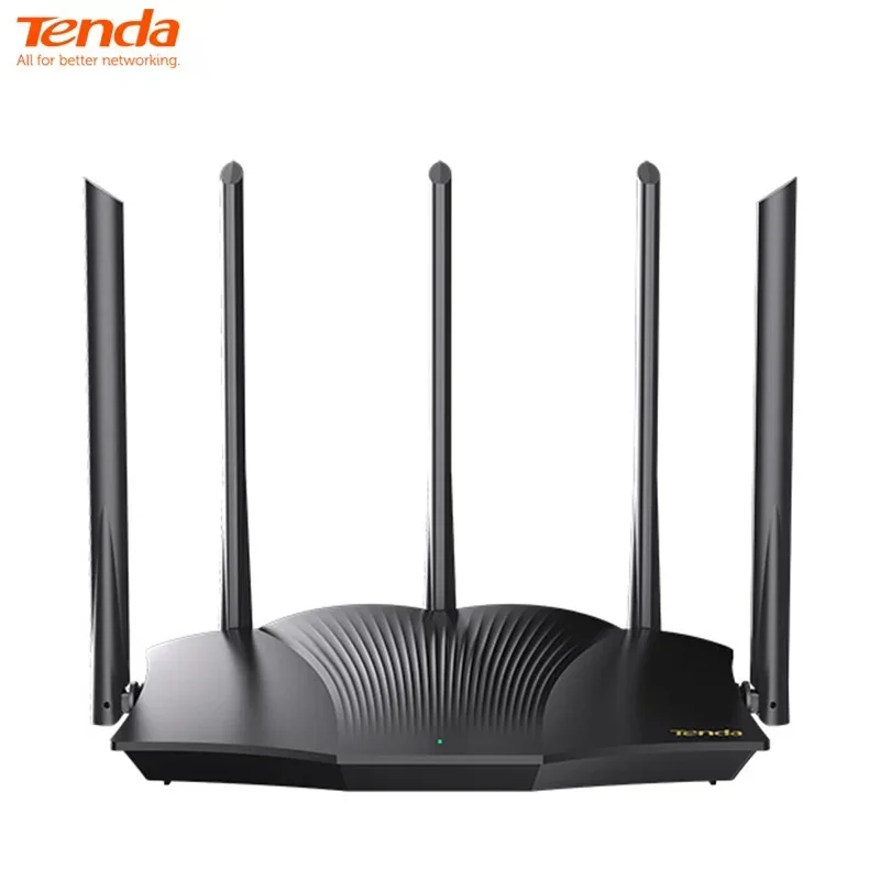 Tenda-wifi Gaming Router Ax3000 Banda Dupla Gigabit sem Fio Cobertura de Longo Alcance Antenas 5x6dbi Alta Velocidade Portas Gigabit