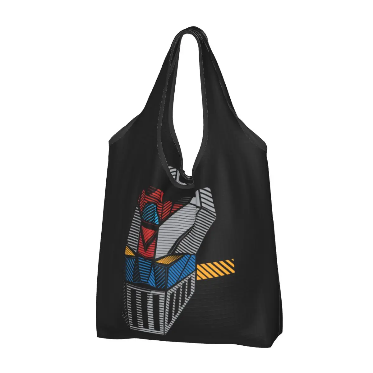 Borsa Della Spesa Riutilizzabile Mazinger Z Borsa Della Spesa Pieghevole Lavabile In Lavatrice V Borsa Della Spesa Grande Eco Storage Bag Leggera