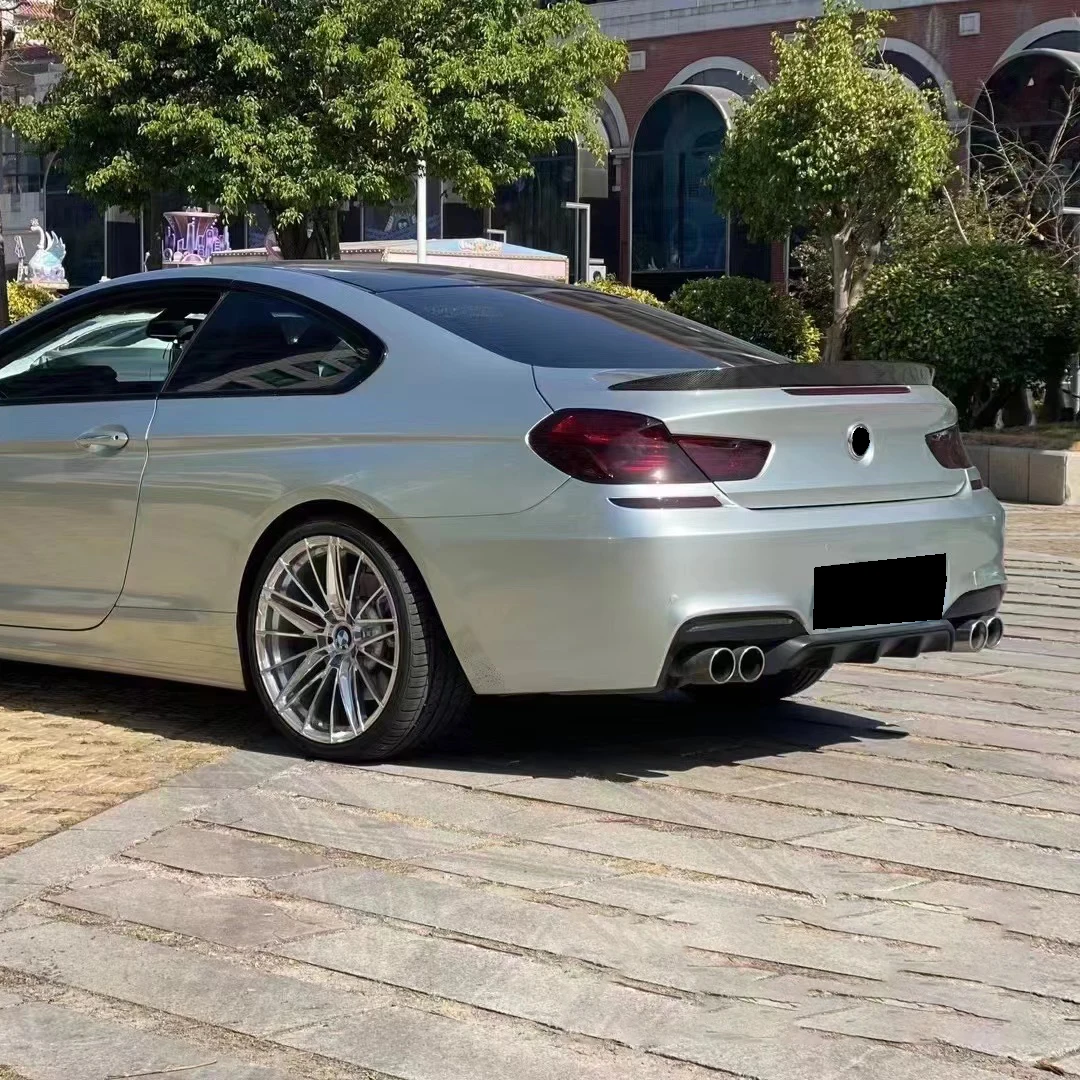 Rear Bumper Lip Diffuser Splitter Spoiler Body Kits for BMW 6-Series F06 F12 F13 M Sport 2011 2012 2013 2014 2015 car bumper spoiler bumper lip bumper lip decoration car rear bumper lip