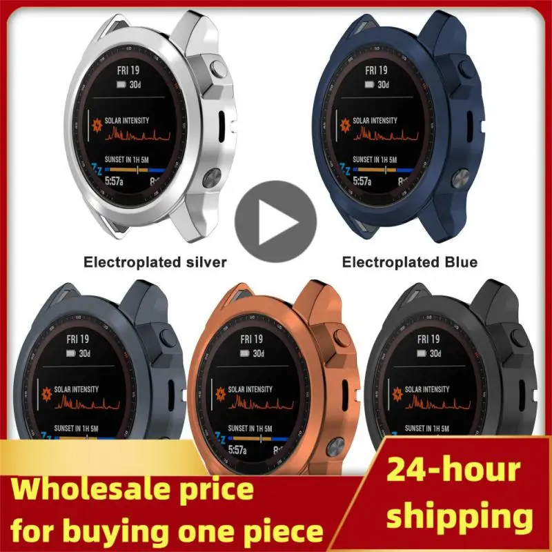 Cover Per Garmin Fenix 7 7X 7S/Fenix7X 7S Sapphire Solar Silicone Smart Watch Protector Shell Edge Tpu Placcatura Custodia Protettiva