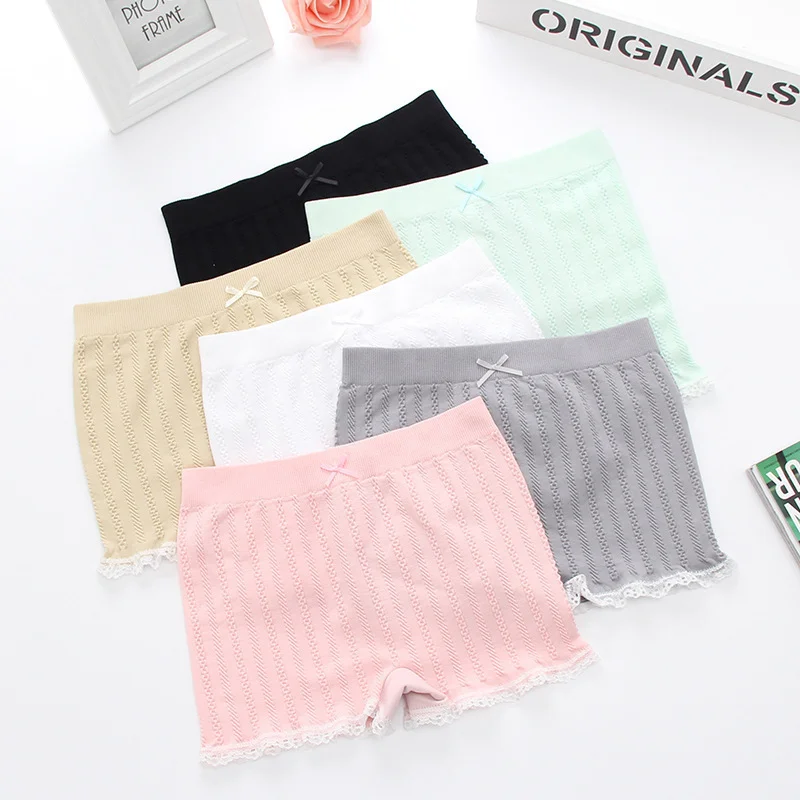 3pcs Women Safety Pants Set Mid waist Boxer Pants Ribbed Cotton Anti exposure Boxer safety pants
