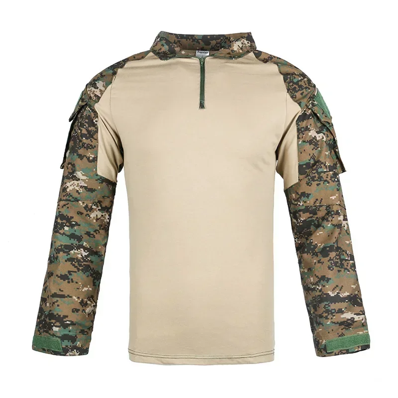 9 Colors Outdoor Sports Hiking Uniform Hunting Shirt Cargo Multicam Training Climbing Tactical Cotton sport t shirt