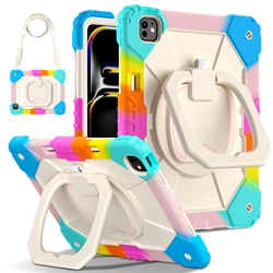 Heavy Duty 360° Rotating Stand Armor Case - IPad11th A16 2025 (Colorblue)
