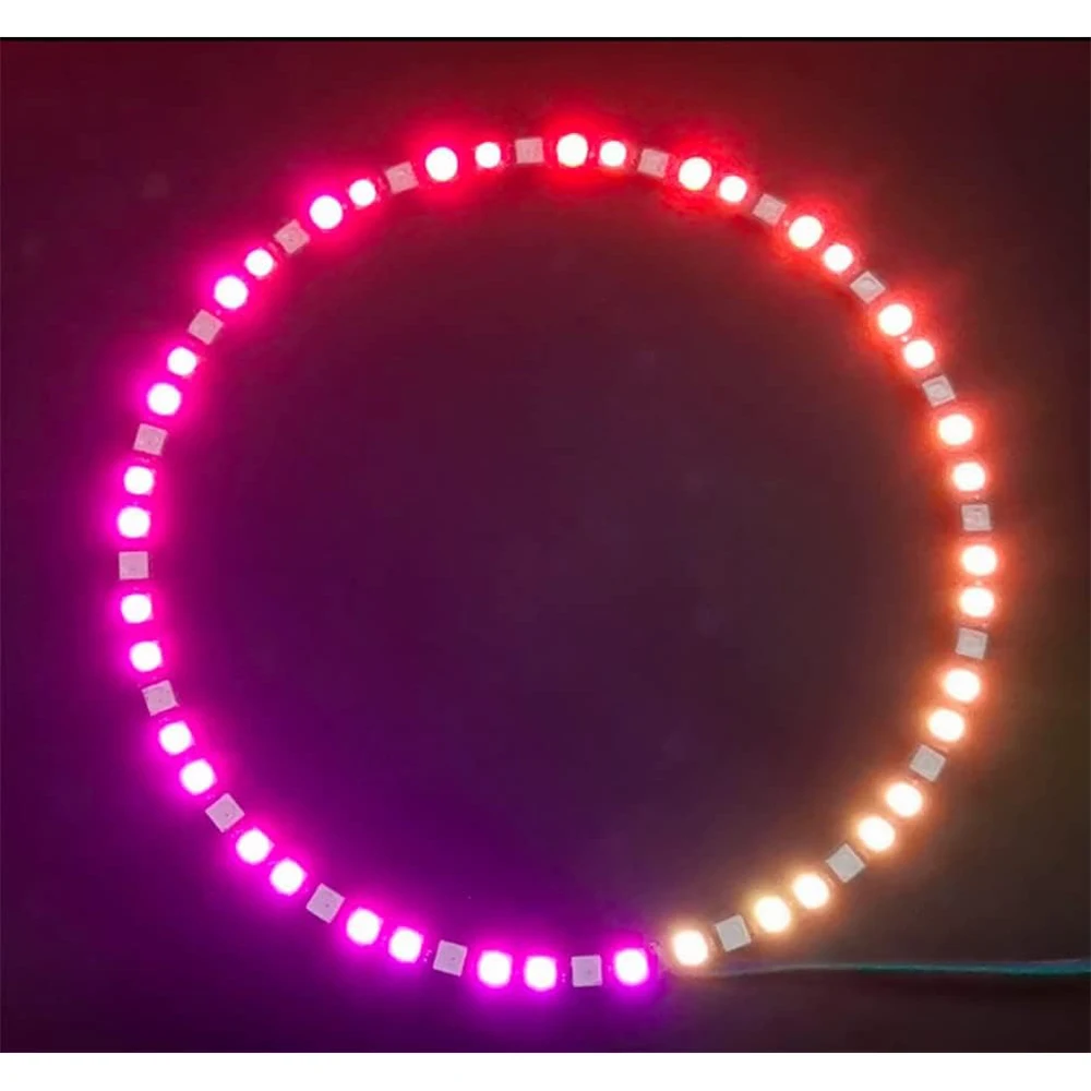 60 비트 RGB LED 링 60 X WS2812 WS2812B 5050 Arduino RPI용 통합 드라이버 SK6812가 있는 링 램프 조명