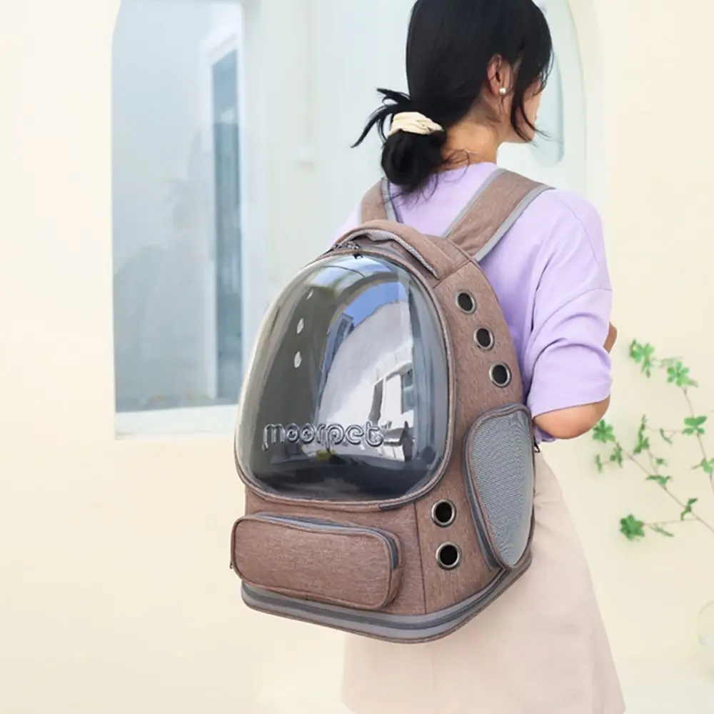Description Picture 4 of itemAPC+Oxford Cloth Cat Space Capsules Breathable Portable Cat Carrier Bag Large Capacity Pet Double Shoulder Bag Cat/Puppy