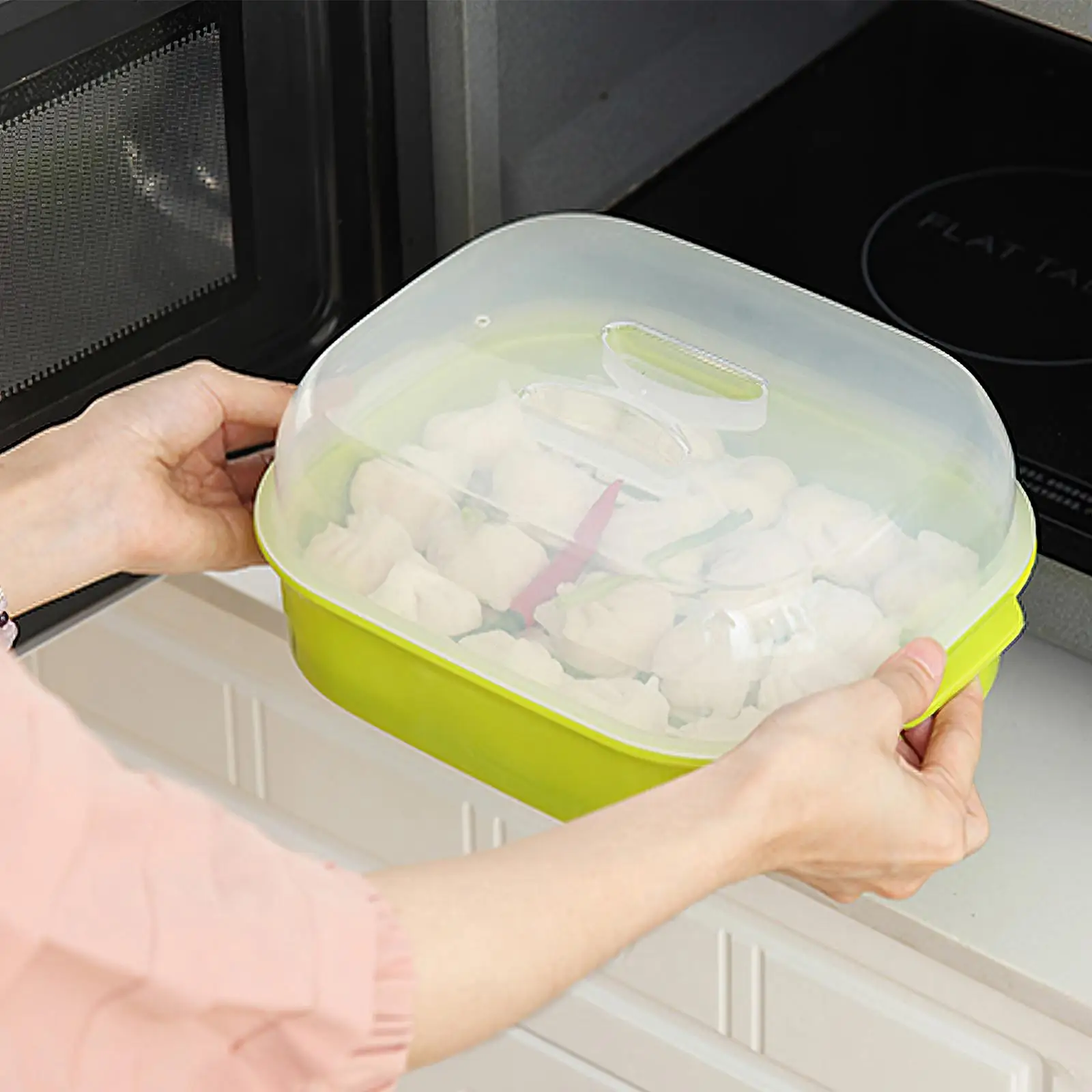 Microwave Oven for Steamed Buns Kitchen Cooking Heating Vent Use