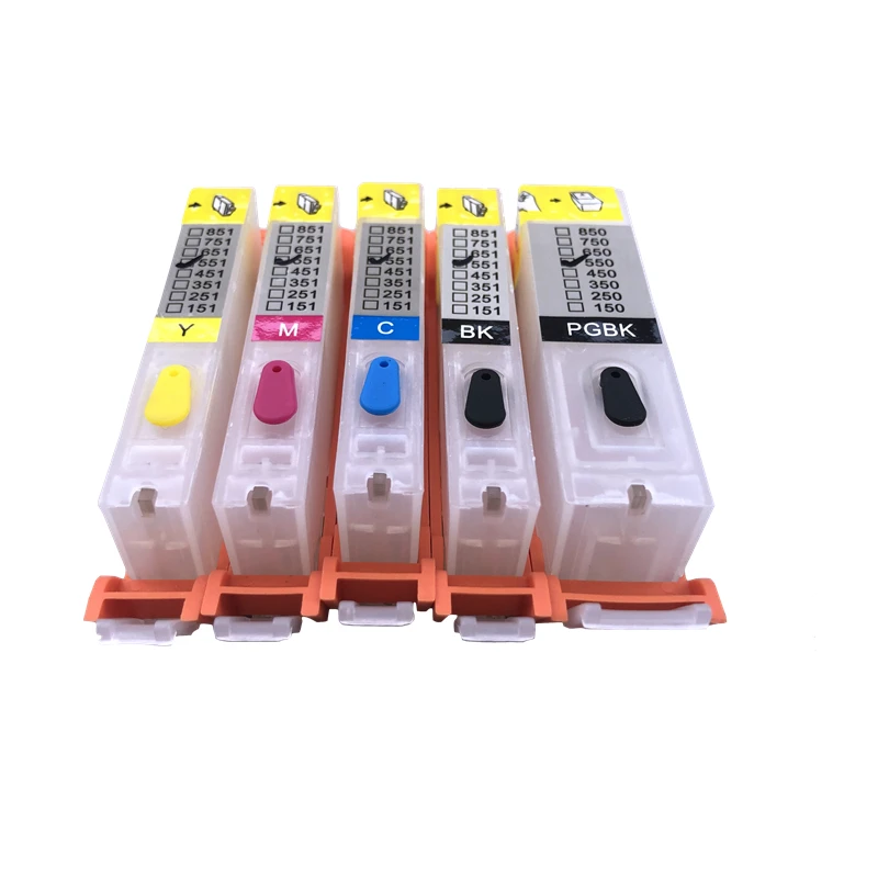 PGI 550 CLI 551 Canon MG6350 MG7150 IP8750 Ip7250 Printers Refillable Ink Cartridge PGI-550 CLI-551 PGI550 Ink Kit