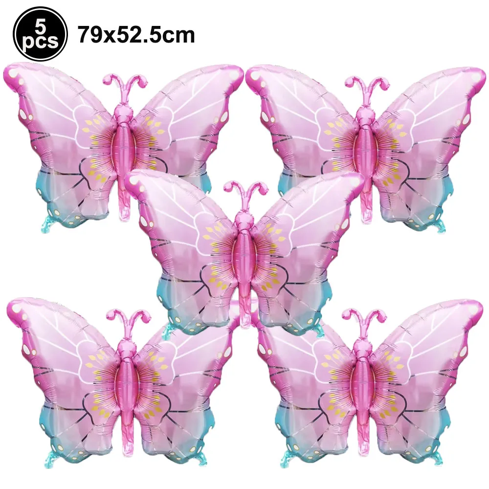 Colorful Butterfly Foil Balloon Set - Party & Event Decorations