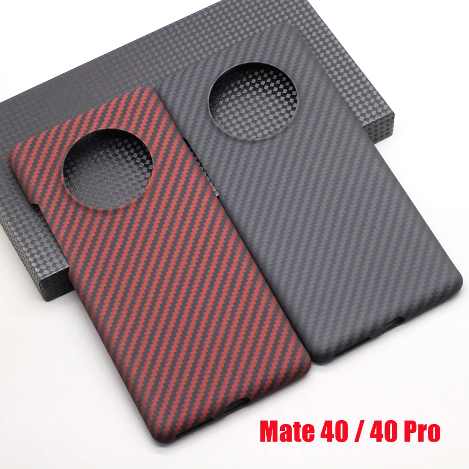 Amstar Real Carbon Fiber Phone Case for Huawei P50 P40 P30 Pro Plus Mate40 Pro Plus 40RS Mate30 Pro 30RS Aramid Fiber Case Cover