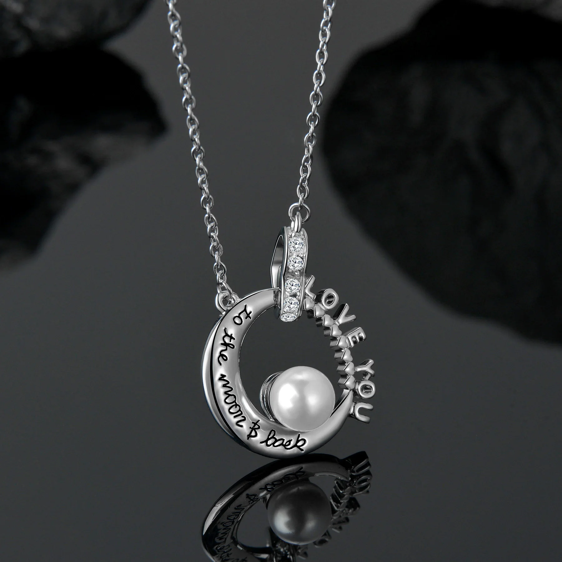 Dropshipping Urn Cremation Jewelry I Love You To The Moon And Back Keepsake Ashes Urn Collane Con Ciondolo Gioielli Regalo Per Le Donne
