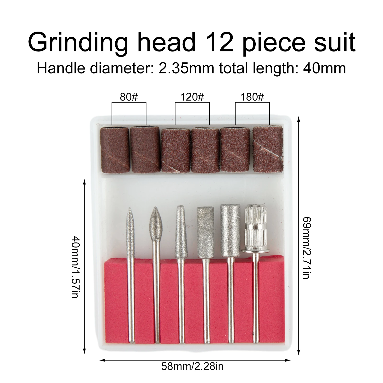 

12pcs/set Metal Grinding Heads Sand Rings Different Shapes Of Grinding Combinations Are Used For Different Purposes