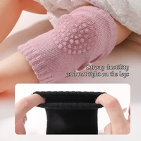 0-2Y Infant toddler warm leg protection socks silicone anti slip letter knee pads solid color bow headband baby accessories 2