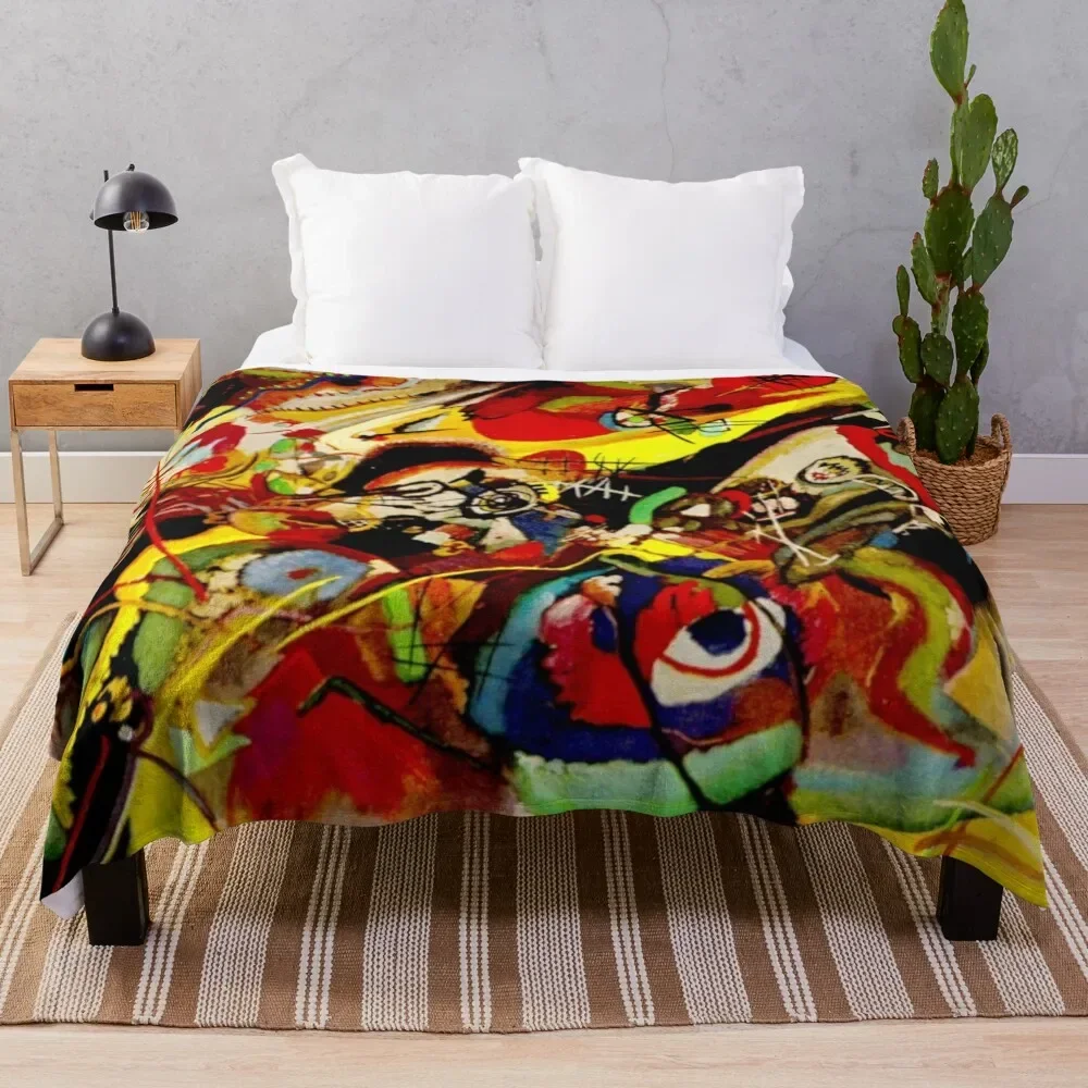 

Study for Composition VII | Wassily Kandinsky Abstract Art Throw Blanket Hair Bed covers Blankets