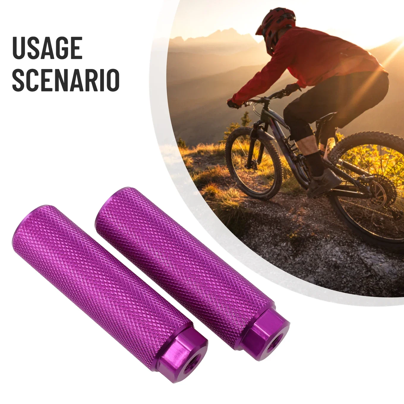 Aleación Aluminio Antideslizante Pedales BMX Helaryfreemear - Clavijas  Aluminio Antideslizantes Para Ejes 3/8 Clavijas Antideslizantes MTB, image size:1360x1360