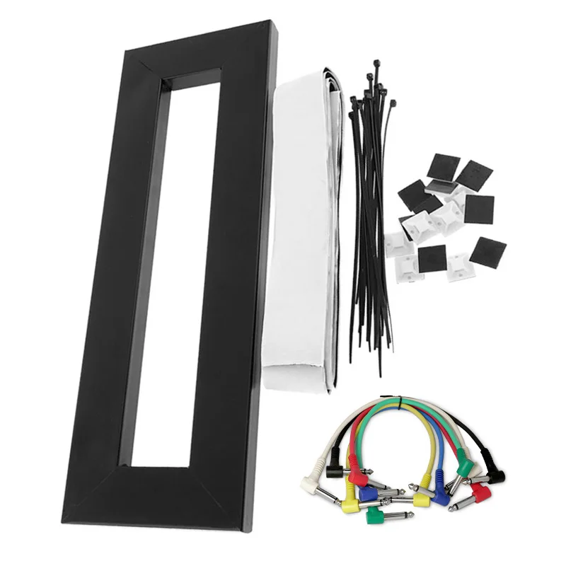 

Guitar Effect Pedal Board Setup DIY Guitar Pedalboard with Magic Tape and Effect Pedal Connecting Line Musical Instrument Access