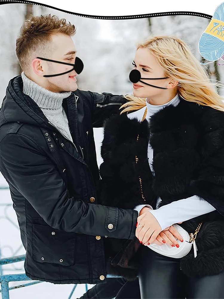 Crochet Nose Cover Nose Warmer Anti Dust Handmade Mitten Windproof Guard Breathable for Outdoor Frost Protection
