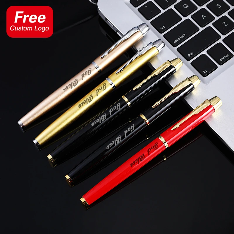 

Fashion Metal Signature Pen Private Customized Logo School Office Stationery Business Gifts Creative Advertising Business Pens