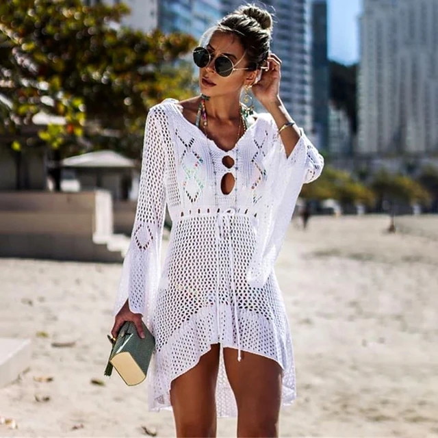 Surf Gypsy: Summer Sass White Crochet Dress Cover-up – Shop the Mint