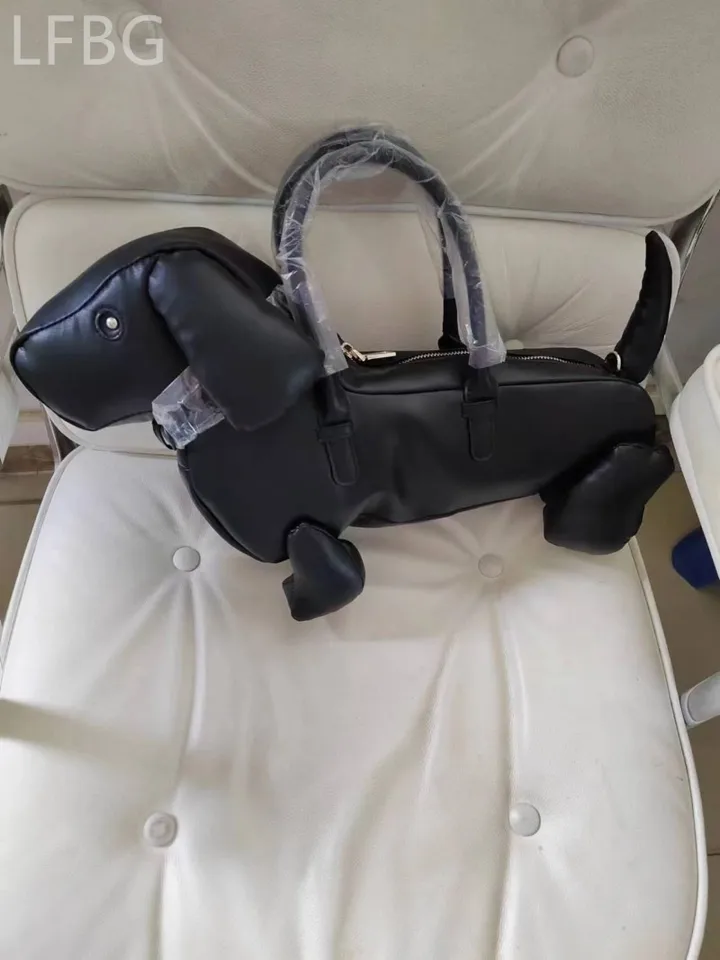 2025 Y2K ハンドバッグブラック Pu レザー犬の形の財布 2025 Y2K ハンドバッグブラック Pu レザー犬の形の財布
