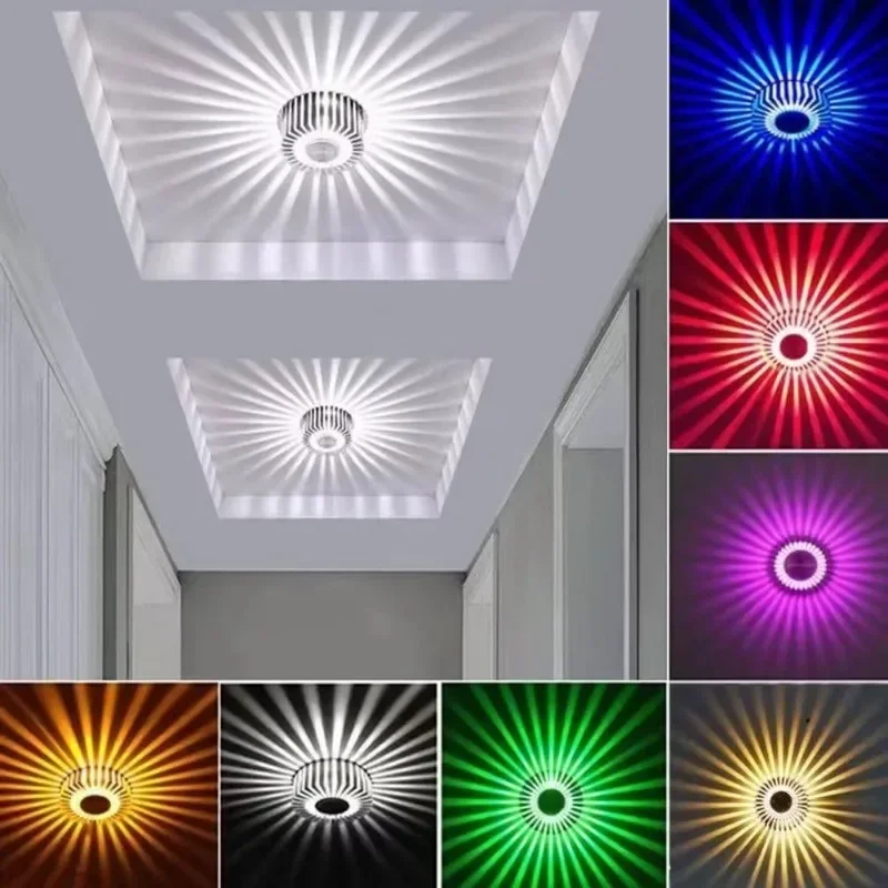 Vibrant LED Ceiling and Wall Light Sconce for Versatile Indoor Decor