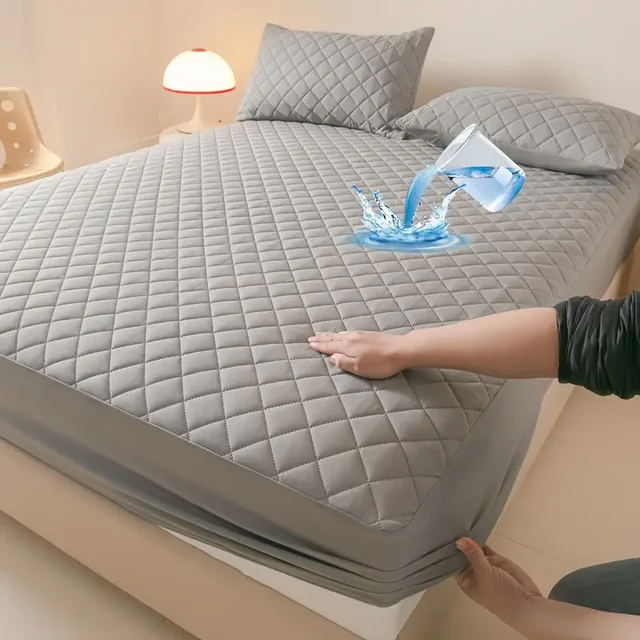 Drap-housse matelassé imperméable, protège-matelas lavable en Machine, couvre-lit simple et Double, 1 pièce 1