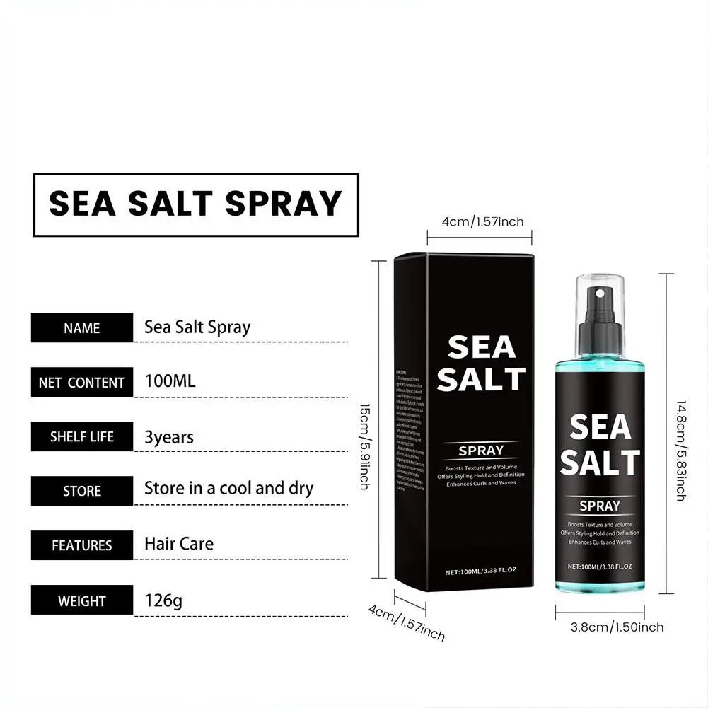 Sea Salt Hair Styling Spray Improving Thickening Strong Holding Non Greasy Fluffy Volumizing Reducing Sticky Hair Nourishing Oil Sea Salt Hair Spray