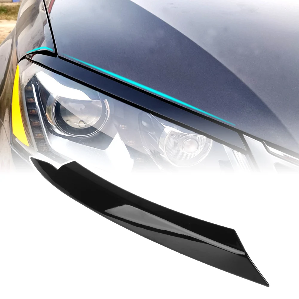 Headlight Eyebrow Eyelid Cover Trims Stainless Steel Decoration Stickers For Passat B8 2015 2022 Car Accessories A 2pcs I.1630483457
