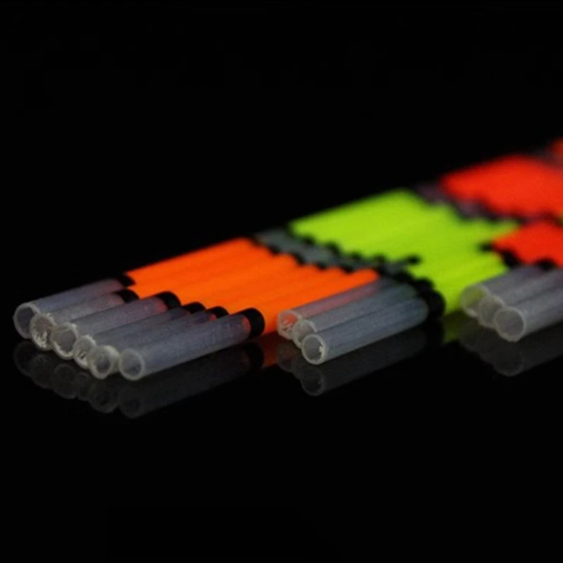 20PCS DIY Fishing Floats Tail Hollow Fishing Buoy Drifting Tail Eye-catching Fishing Float Top Night Fishing Tools Accessories