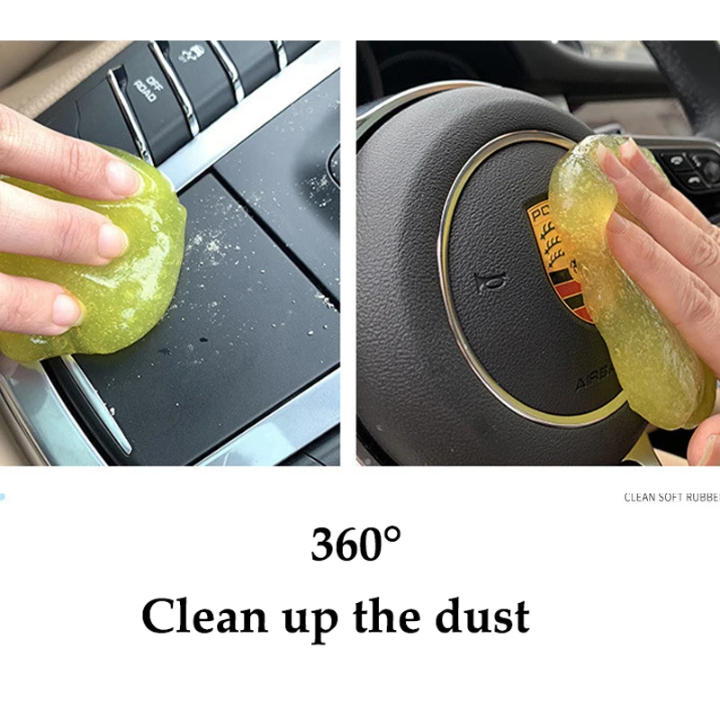 Car Cleaning Gel Car Cleaning Gel Air Vent Outlet Cleaning Dashboard Laptop Tool Mud Remover Car Gap Dust Dirt Cleaner Maintenance Cleaning Gel Car Cleaning Tool Cleaning Magic Mud Car Detailing Cleaner
