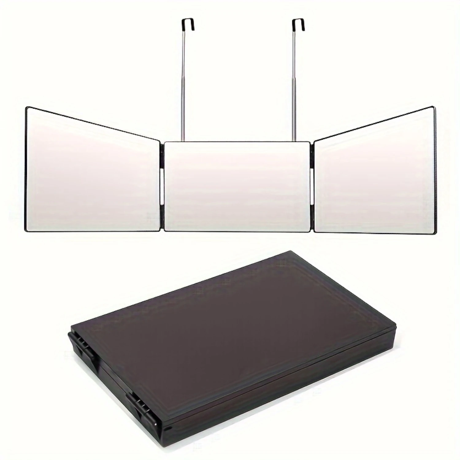 Adjustable Portable Hair Styling Mirror for Grooming, Coloring, and Makeup 1pc Travel-Friendly Trifold Perfect