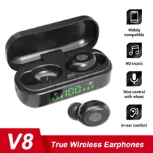 

True Wireless Earphones LED Digital Touch Control Bluetooth-Compatible 5.0 In Ear Sports Earbuds For IPhone Android Phones