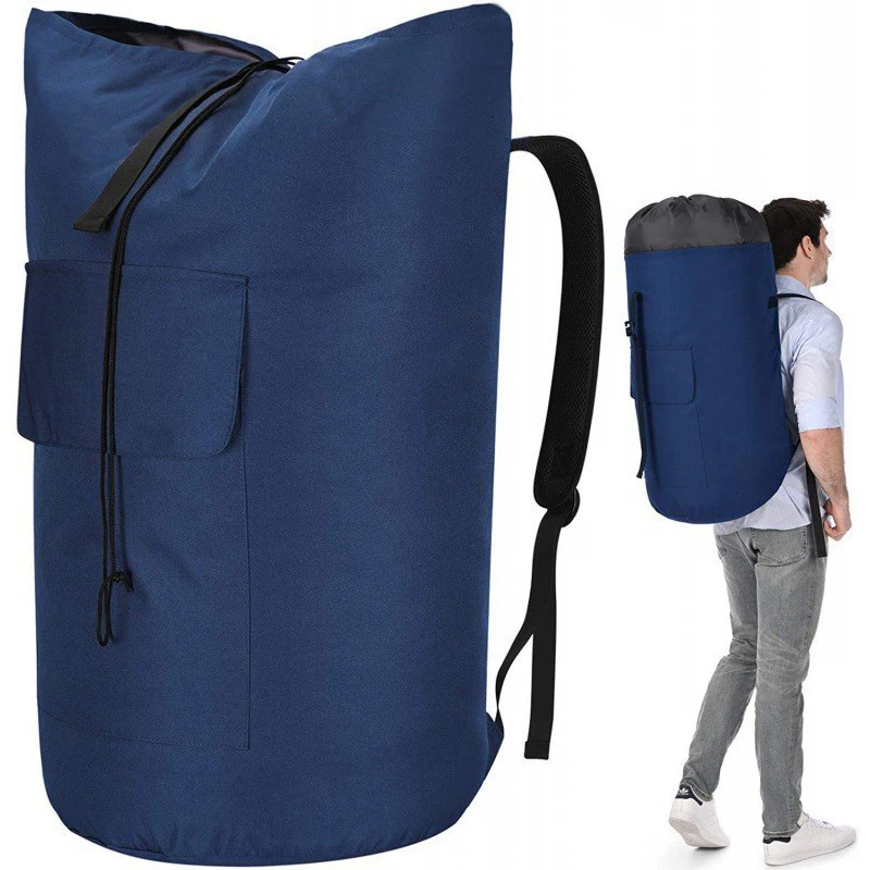 Large Capacity Dirty Laundry Backpack Hanging Laundry Backpack Organizer Multifunctional Travel Backpack Moving Dust Storage Bag 3