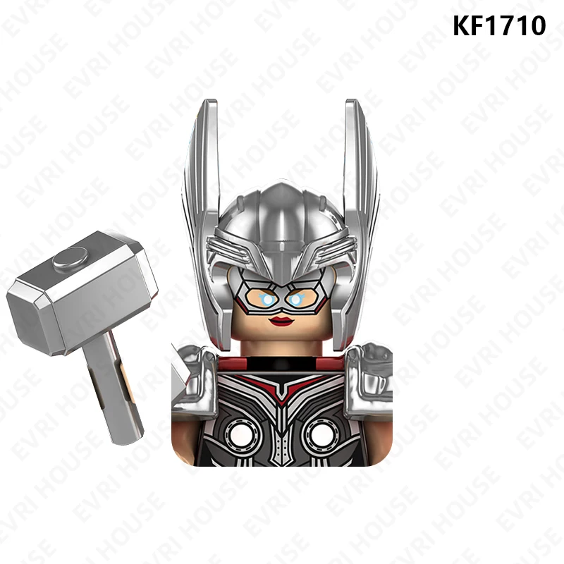Superhero Thor Jane Foster Action Figures Odin Hela Mini Bricks Disney Building Blocks Toys for Children