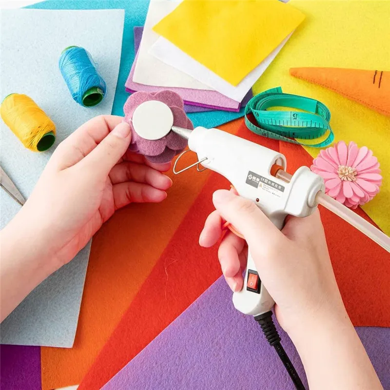 Craft Felt Fabric Sheet Set Mixed Color Nonwoven Needlework Felt Cloth For Kids Sewing Scrapbooking DIY Patchwork Quilting 40Pcs felt fabric sheet