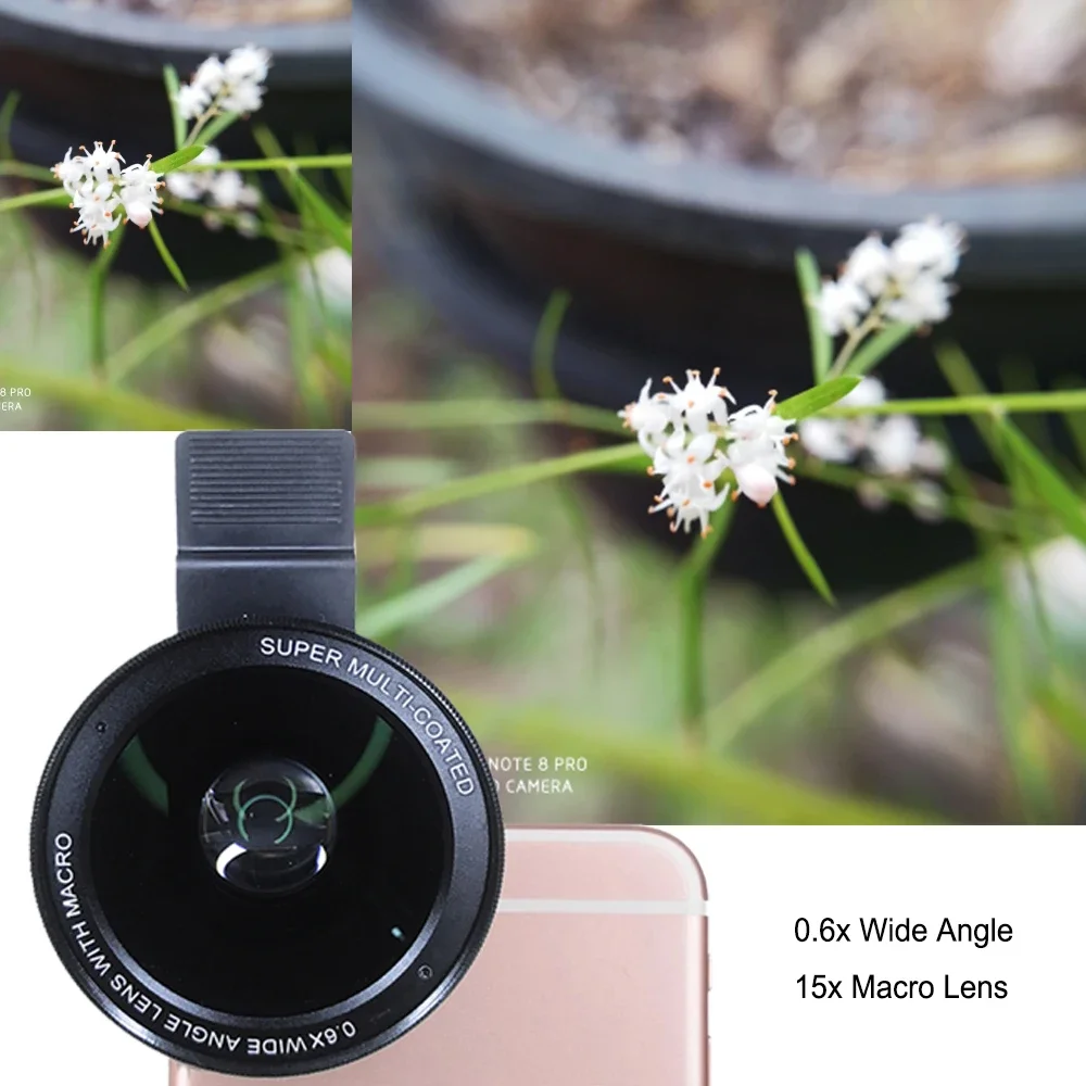 37Mm 15X Macro Lens 4K Hd Professional Photography Phone Camera Lens Per Ciglia Diamond Jewelry 15X Macro Lens Per Smartphone