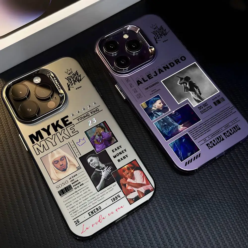Multicolor Matte Metallic Aurora Singer Phone Case