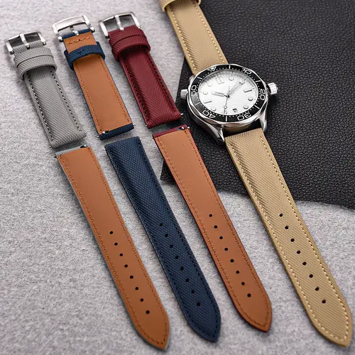 New Coated Sailcloth Strap 18/19/20/22mm Sport Fabric Waterproof WristBand Universal Accessories For Smart Watch Huawei/Samsung - Image 5