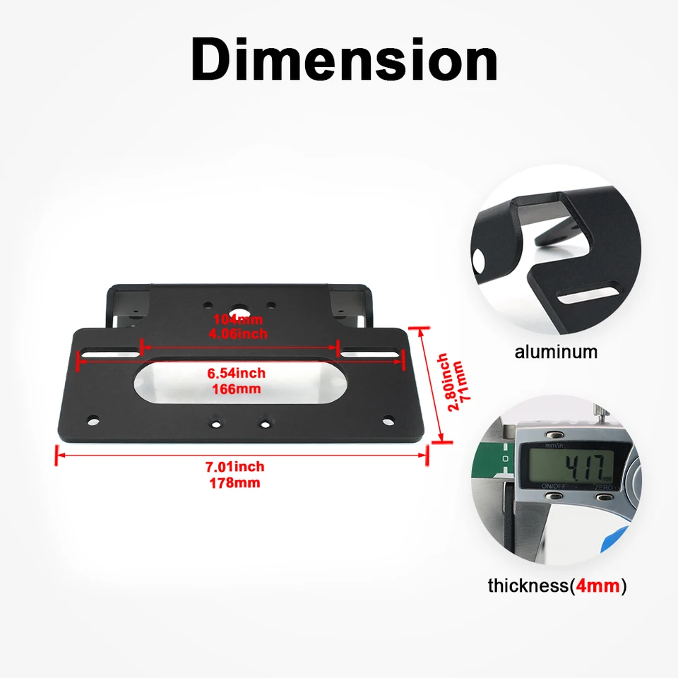 Motorrad Kennzeichenhalter Für VitPilen/SvartPilen - Mit LED Beleuchtung