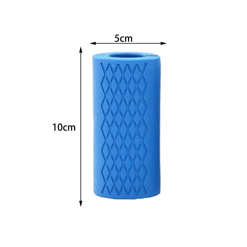 Barbell Dumbbell Grips Stress Relieve Dumbbell Handles Silicone Anti-slip Pad Thick Bar Handles Pull Up Weightlifting Grip 1Pc