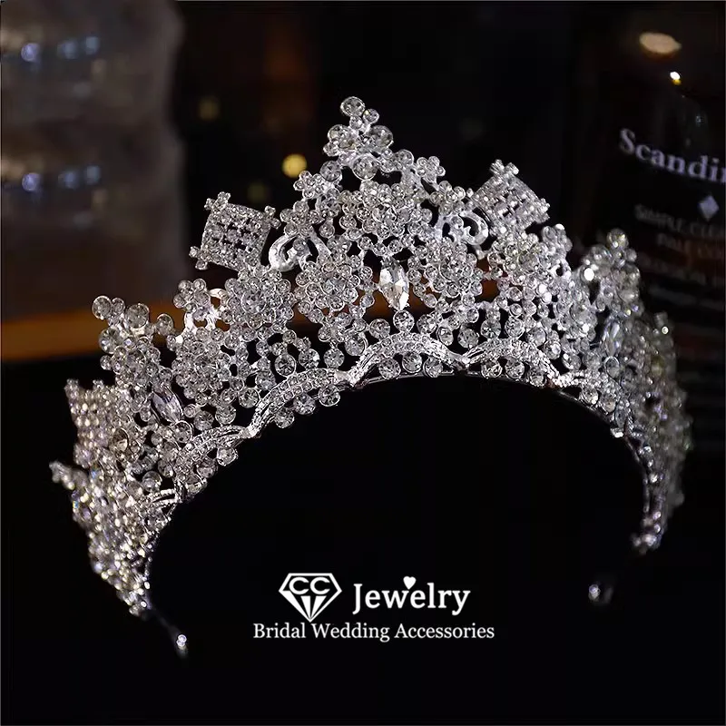 

CC Tiaras and Crowns Wedding Accessories Women Headbands Engagement Hairwear Bridal Headpiece 100% Handmade Luxury Crown AN427