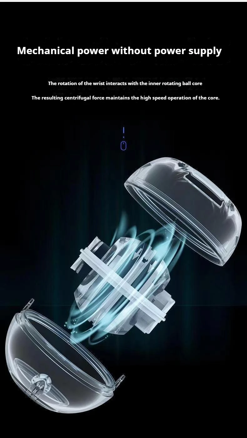 Bila gyro rotindu-se rapid în mână