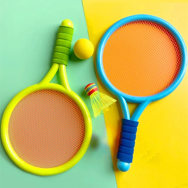 

Children's Badminton Tennis Racket Beginner Training Outdoor Beach Tennis Kindergarten Baby Parent Child Interactive Toys