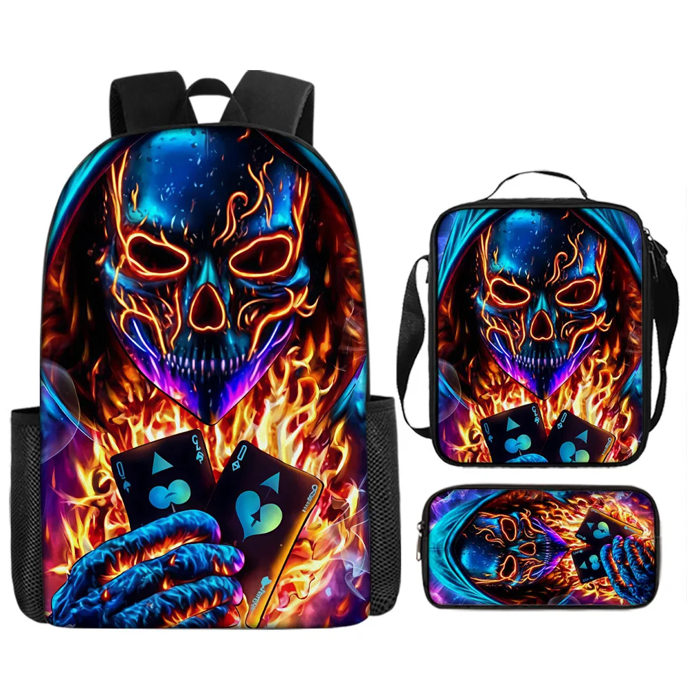 Neon light game controller peripheral elementary school children's backpack large capacity backpack shoulder bag pencil case 3