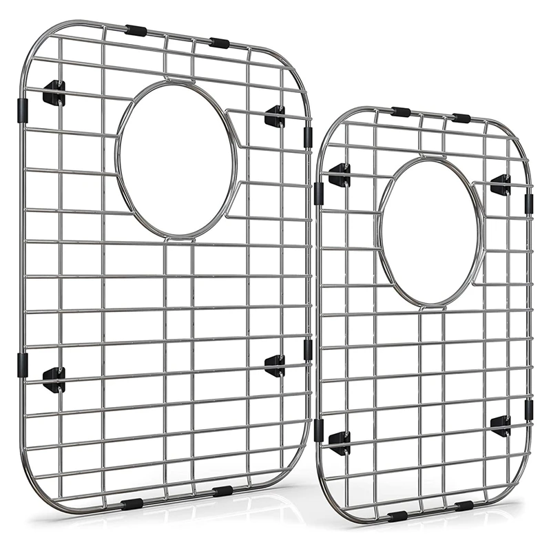 

2 Pcs Sink Protectors For Kitchen Stainless Steel Sink Grid For Bottom Of Sink Bottom Grid Drainage Rack For Dishware