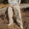 New Straight Trendy Casual Pants Men's Camouflage Wide Leg Pants Breathable running trousers loose Large size men sweatpants 1