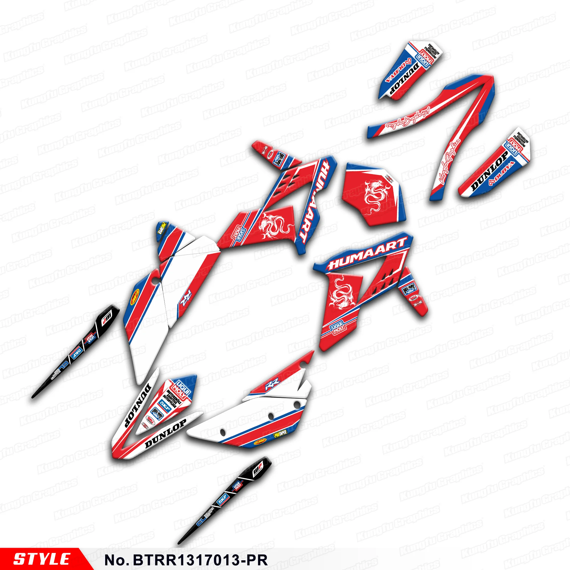 

Наклейки для мотоциклов Skin Graphics для Beta 250 300 350 390 430 RR 480-2013, BTRR1317013-PR