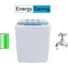 15LBS Portable Washing Machine with Draining Pump Electric Mini Washer Twin Tub Washer 5
