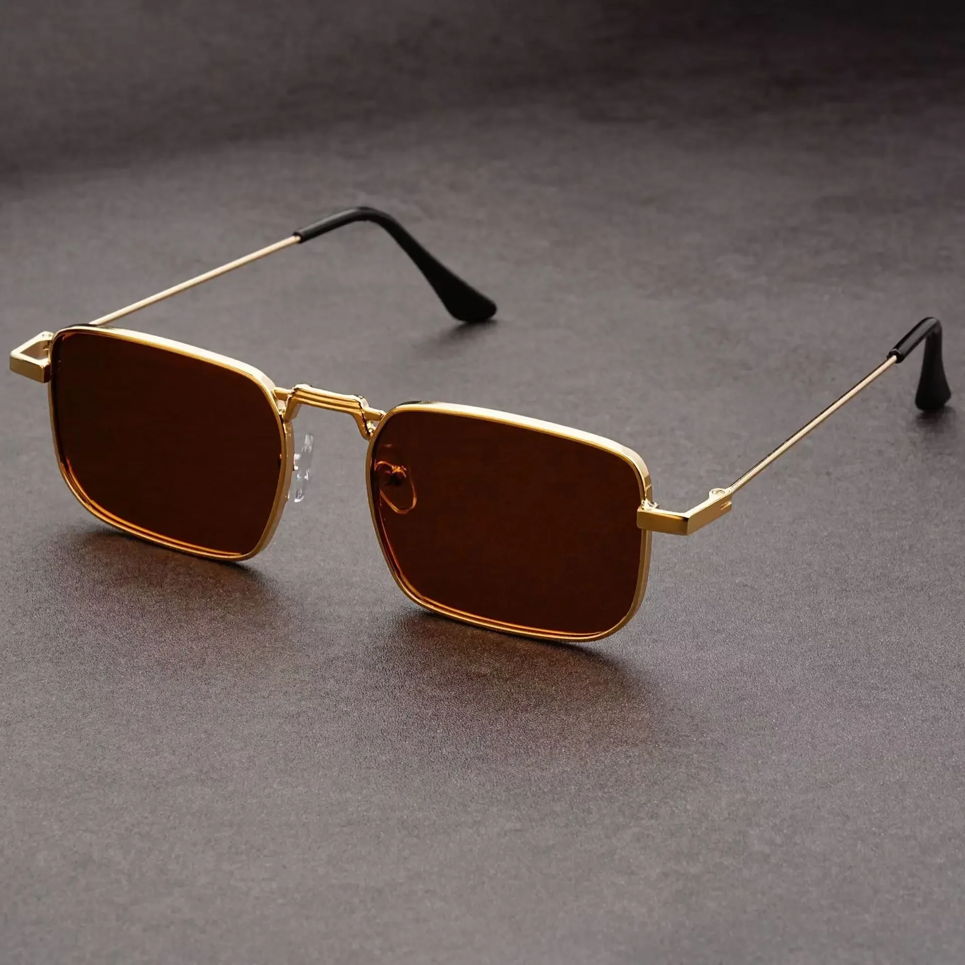 Fashion Small Rectangle Sunglasses Men Women Vintage Square